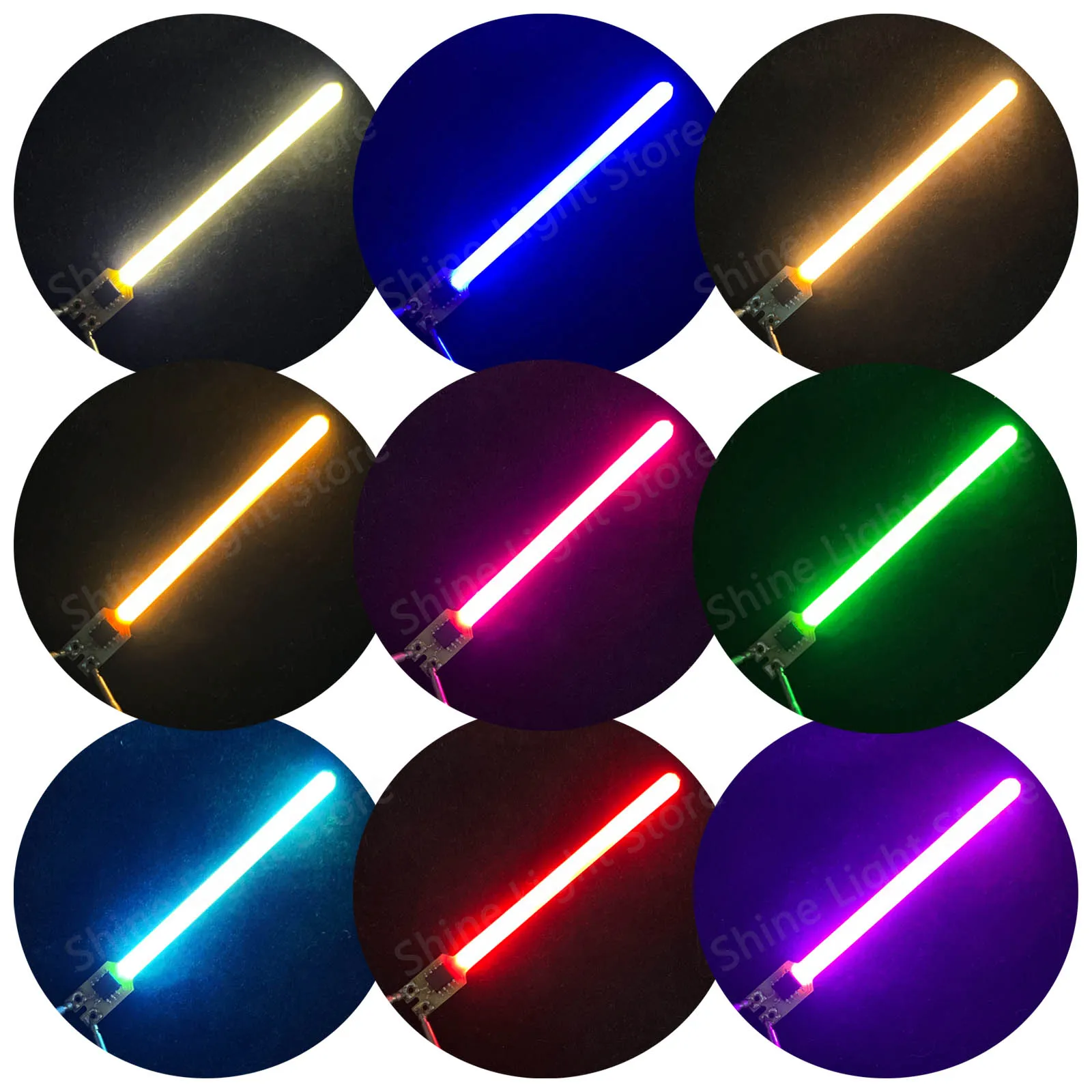 5pcs 3-5V Outdoor LED Meteor Shower Light 70mm LED Lighting Accessories DIY 5 Modes Christmas Party Garden Festival Decoration