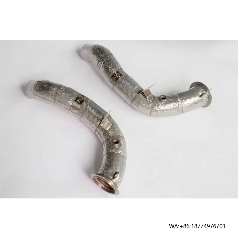 

Хорошее качество Ss304 водосточная труба с теплозащитным экраном для BMW M550i 750i M850i X5 X6 X7 M50i N63 4,4T V8 выхлопная труба