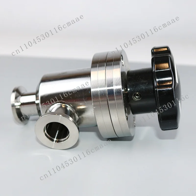 DZW Multi Turn Electric Actuator Protection Level IP67 Stainless Steel High Vacuum Manual Baffle Valve L-shaped Angle Valve