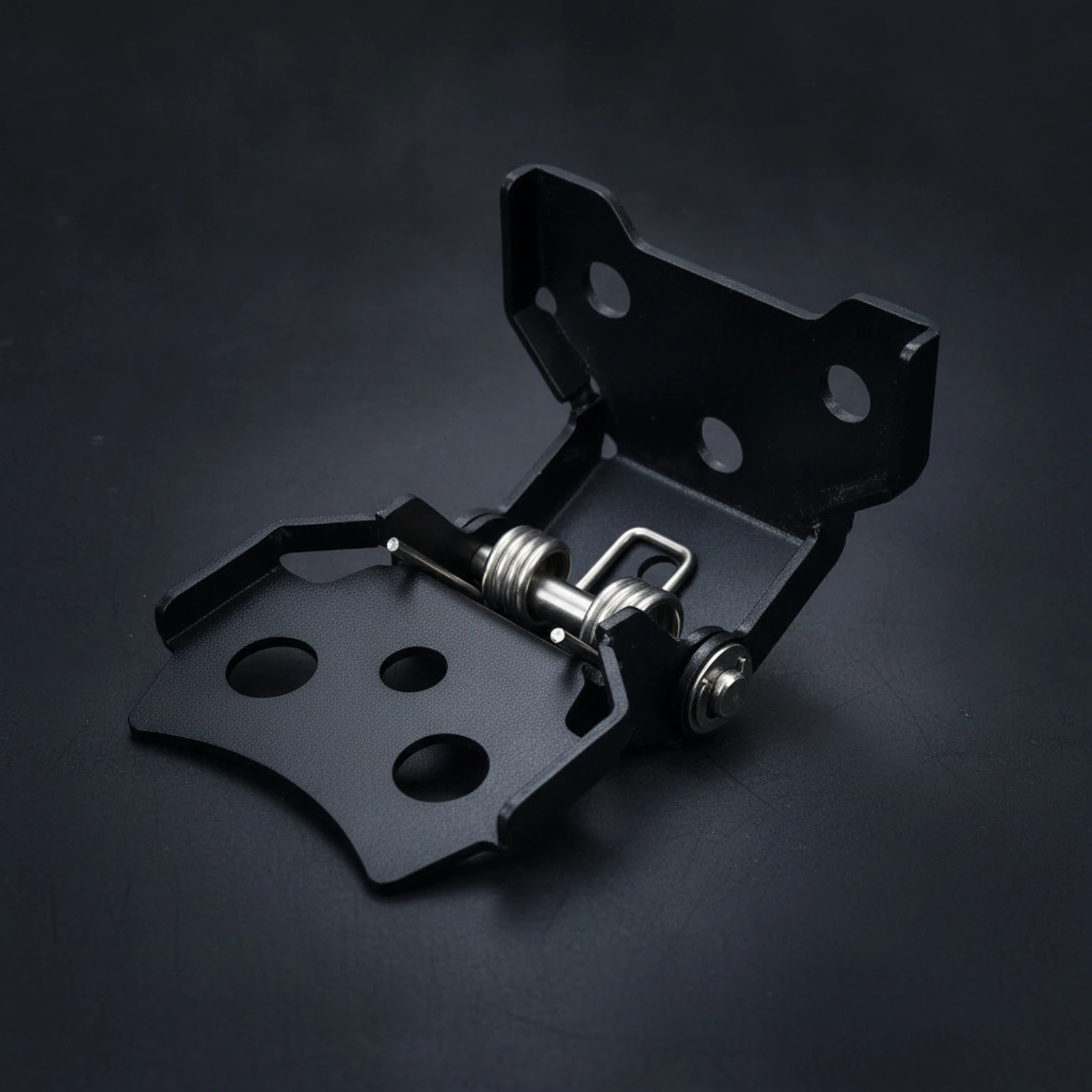 Seat Lifting Bracket Automatic Seat Lift up Mechanism Spring-Loaded Hinge Black Metal Bolt-on for DIY Mechanics