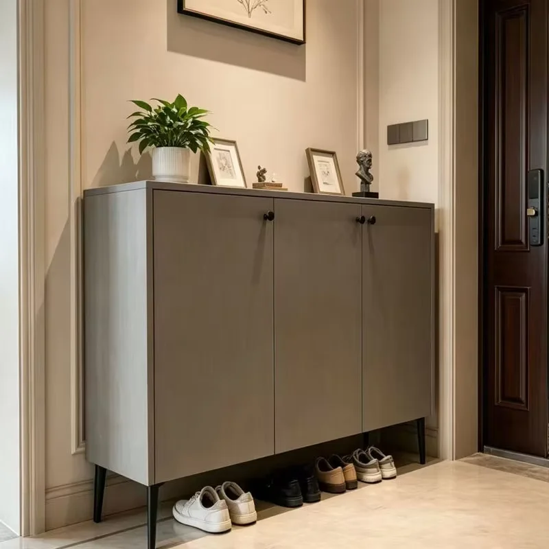 Designer Minimalist Shoe Cabinet Gray Japanese Apartments Luxury Shoes Cabinets Slim Narrow Meuble Chaussures Furniture Home