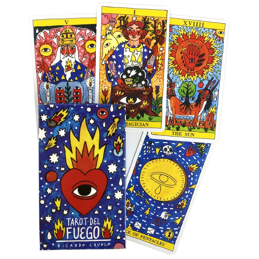 Tarot del Fuego Cards Tarot for Deck Oracles Electronic