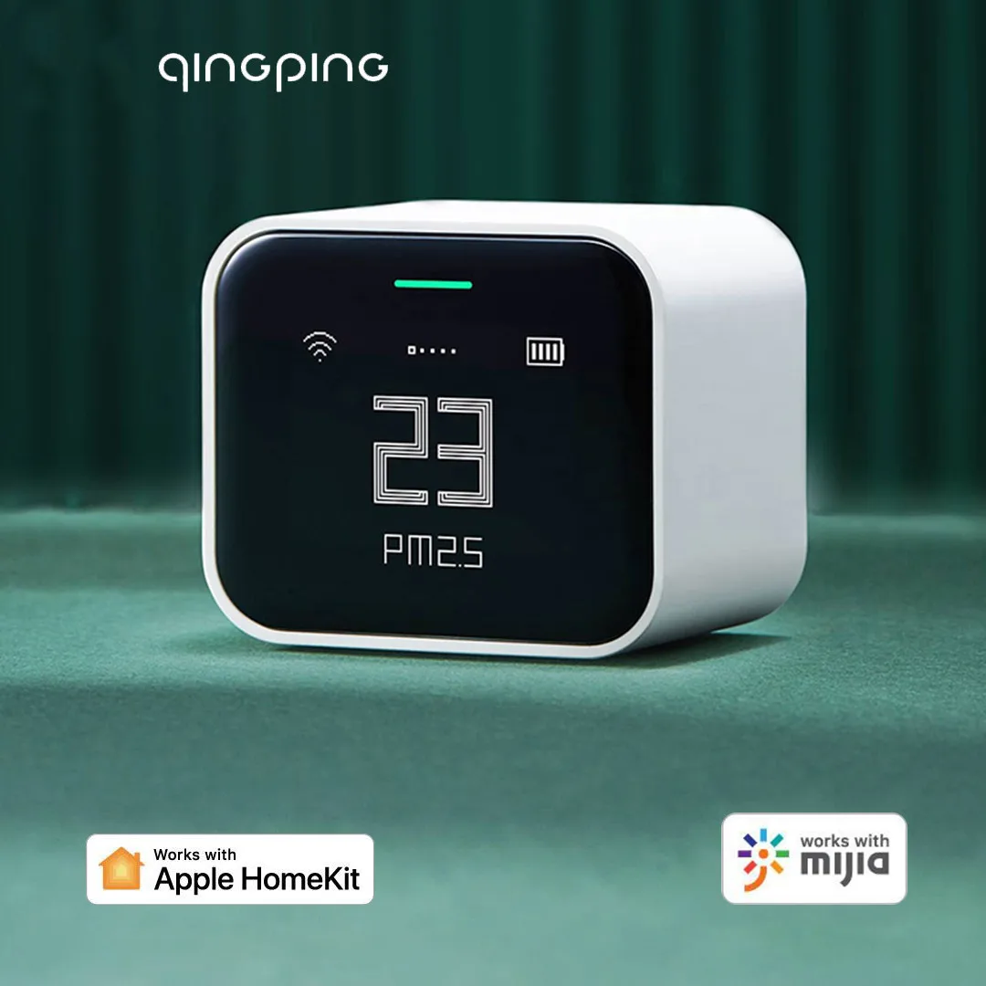 

Qingping Air Detector Lite Retina Touch IPS Screen Touch Operation Pm2.5 Mi Home APP Control Air Monitor Work with Apple Homekit