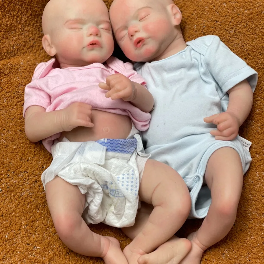 1 Pc 18 Inch Sam Full Silicone Reborn Doll Lifelike Newborn Baby Doll For Children Birthday Gifts