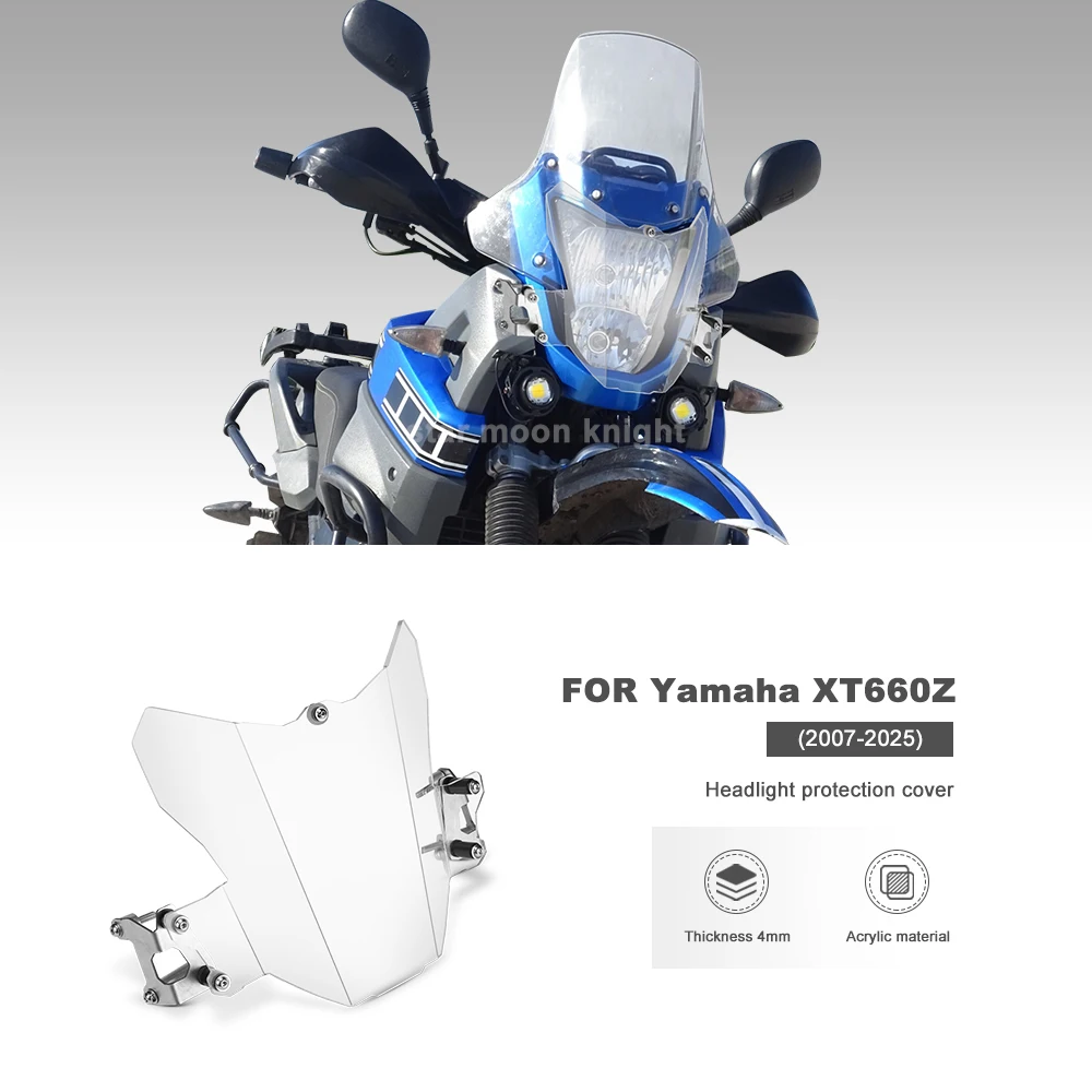 

Moto Accessories XT660Z Headlight Protection Cover For Yamaha XT 660 Z Tenere (2007-2025) Head Lighting Stand Protective Guard