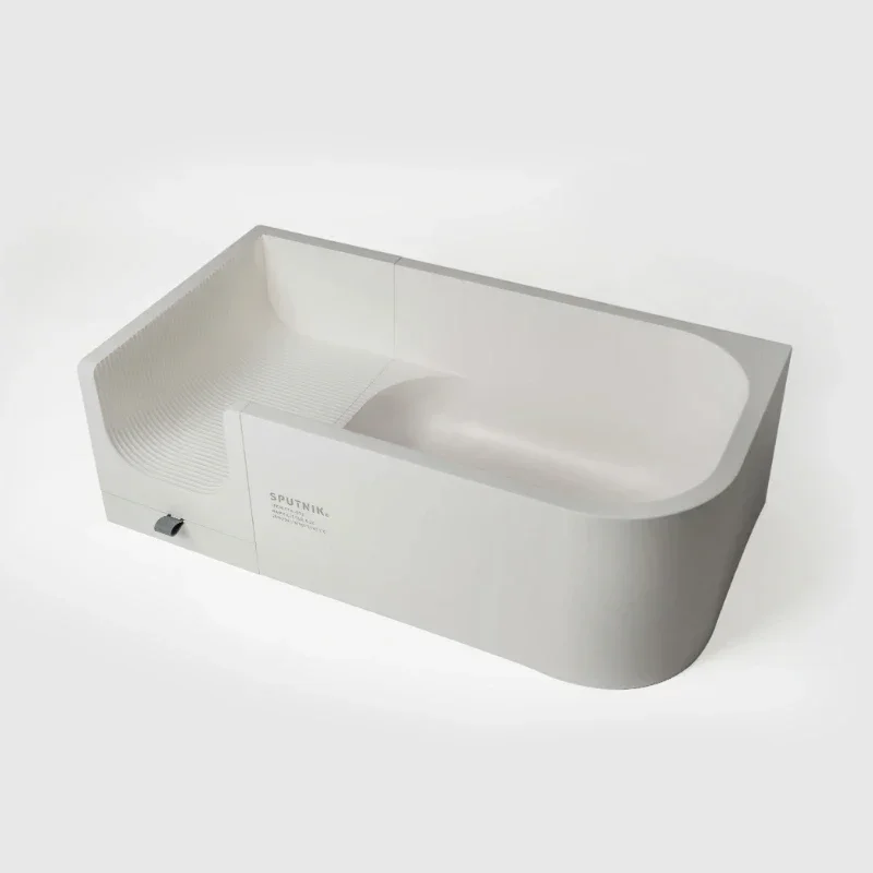 

Open Litter Box Super Large Splash-Proof Removable Cat Toilet Self Cleaning Litter Box Litter Tray