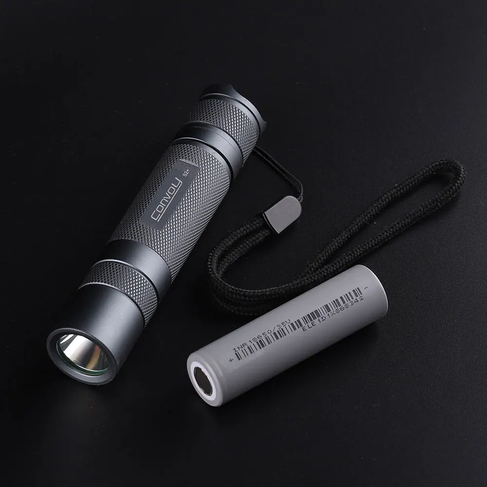 Convoy S2+ with luminus SFT40 ,copper DTP board and ar-coated inside, Temperature protection,18650 flashlight with battery