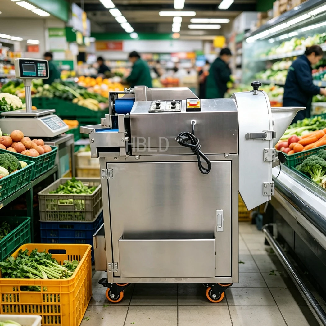 Commercial Kitchen Electric Vegetable Cutter, Parsley, Scallions, Chives, Chili Peppers Shredder, Radish And Potato Slicer