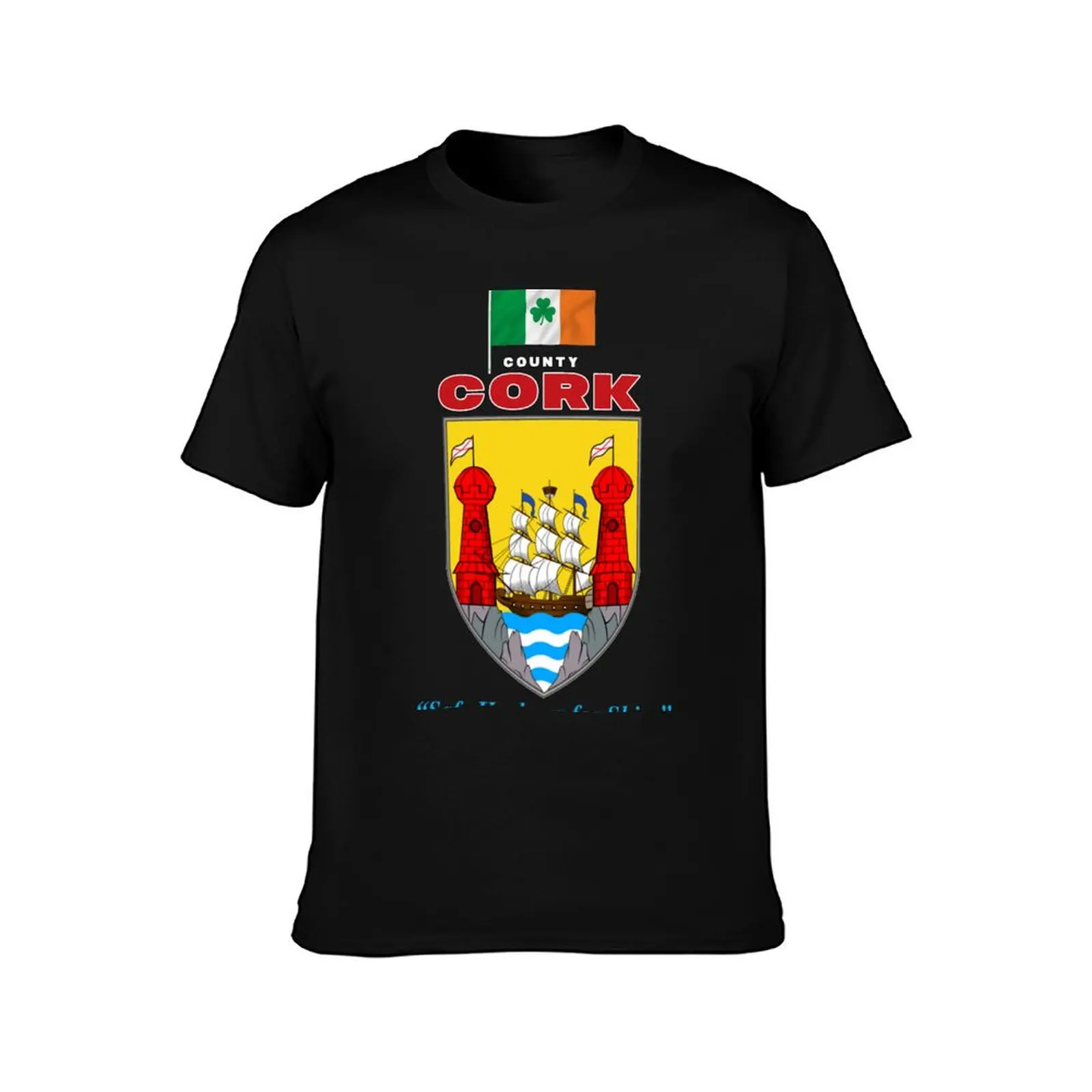 County Cork Ireland - Official Crest T-Shirt UV Sun Protection Tee Shirt T-Shirt