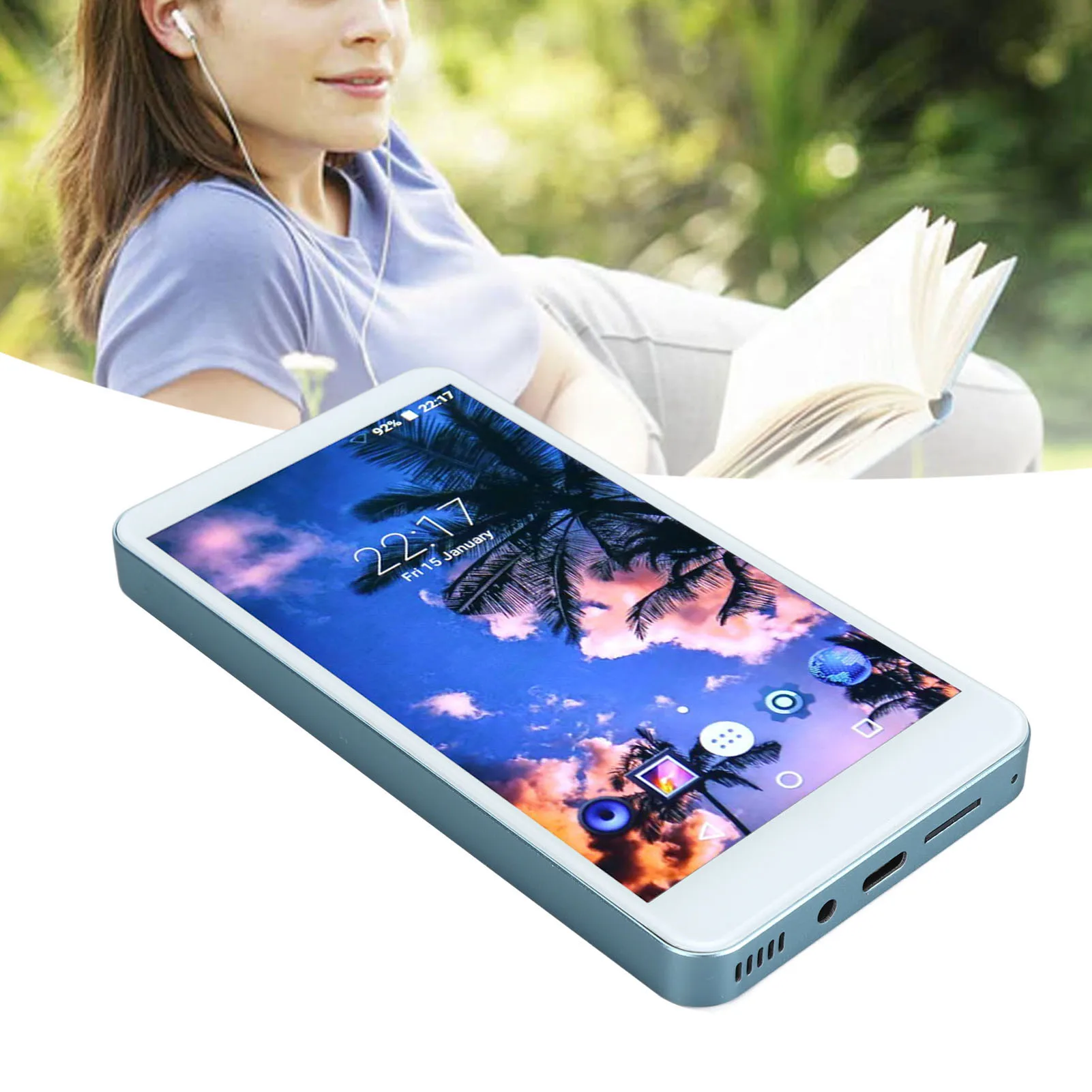 

Hi-Fi музыкальный плеер 5.0, 256 ГБ, расширяемый, с сенсорным экраном, MP4-плеер, HD-камера с шумоподавлением для Android, для путешествий