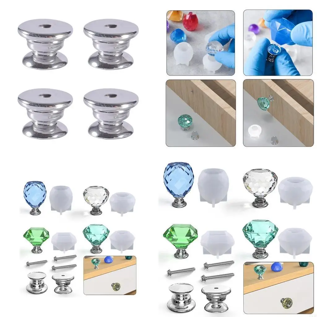 

Форма для литья эпоксидной смолы для рукоделия, шкаф для хранения, ручки ящика шкафа