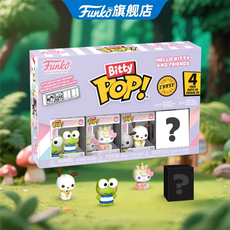 

Genuine Edition FUNKO POP Keroppi 3-Piece Set + 1 Random Secret/Chase Variant Anime Action Model Toys Assembly Collectible Model
