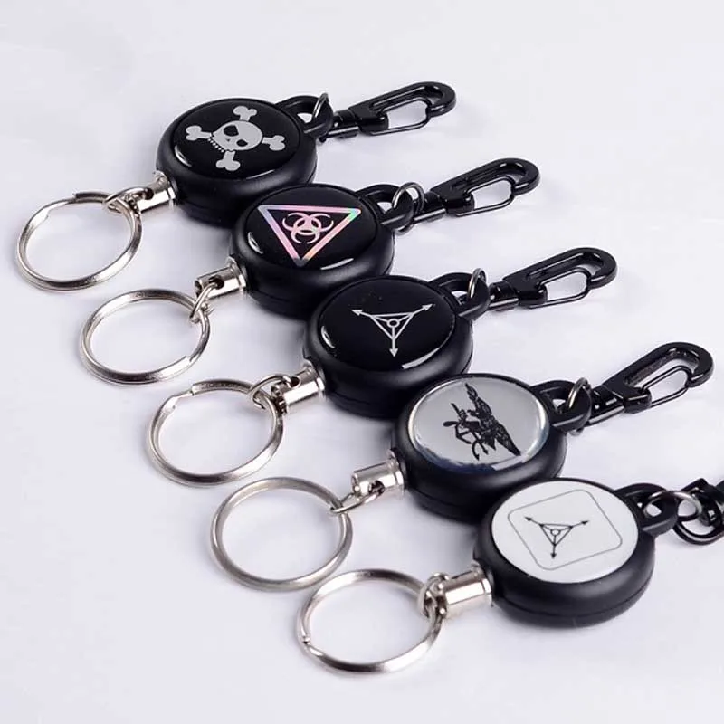 

Personalized EDC Key Rings Home Outdoor Equipment Retractable Key Buckles Springback Super Convenient Camping Keychain