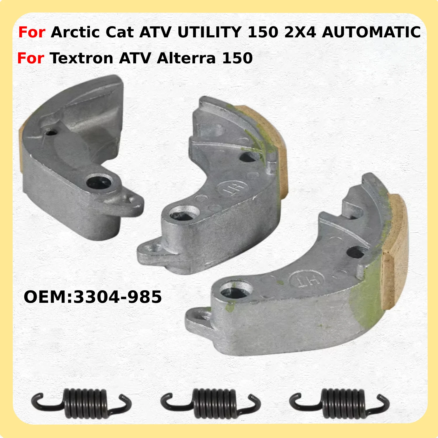 

For Arctic Cat ATV UTILITY 150 2X4 AUTOMATIC / Textron ATV Alterra 150 2018-2019 OEM:3304-985 Motorcycle Clutch Centrifugal