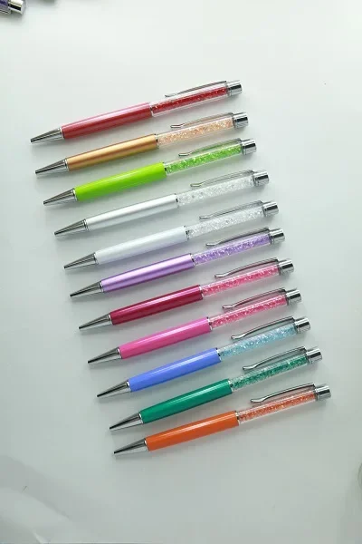 

100 шт., хорошее качество, 23 разных цвета, блестящий хрустальный ролик, шариковая/шариковая ручка для подарка, бесплатная доставка B