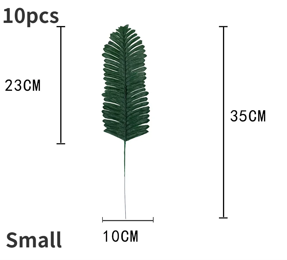 Tropical Palm Leaves Artificial Silk Decor for Summer Weddings