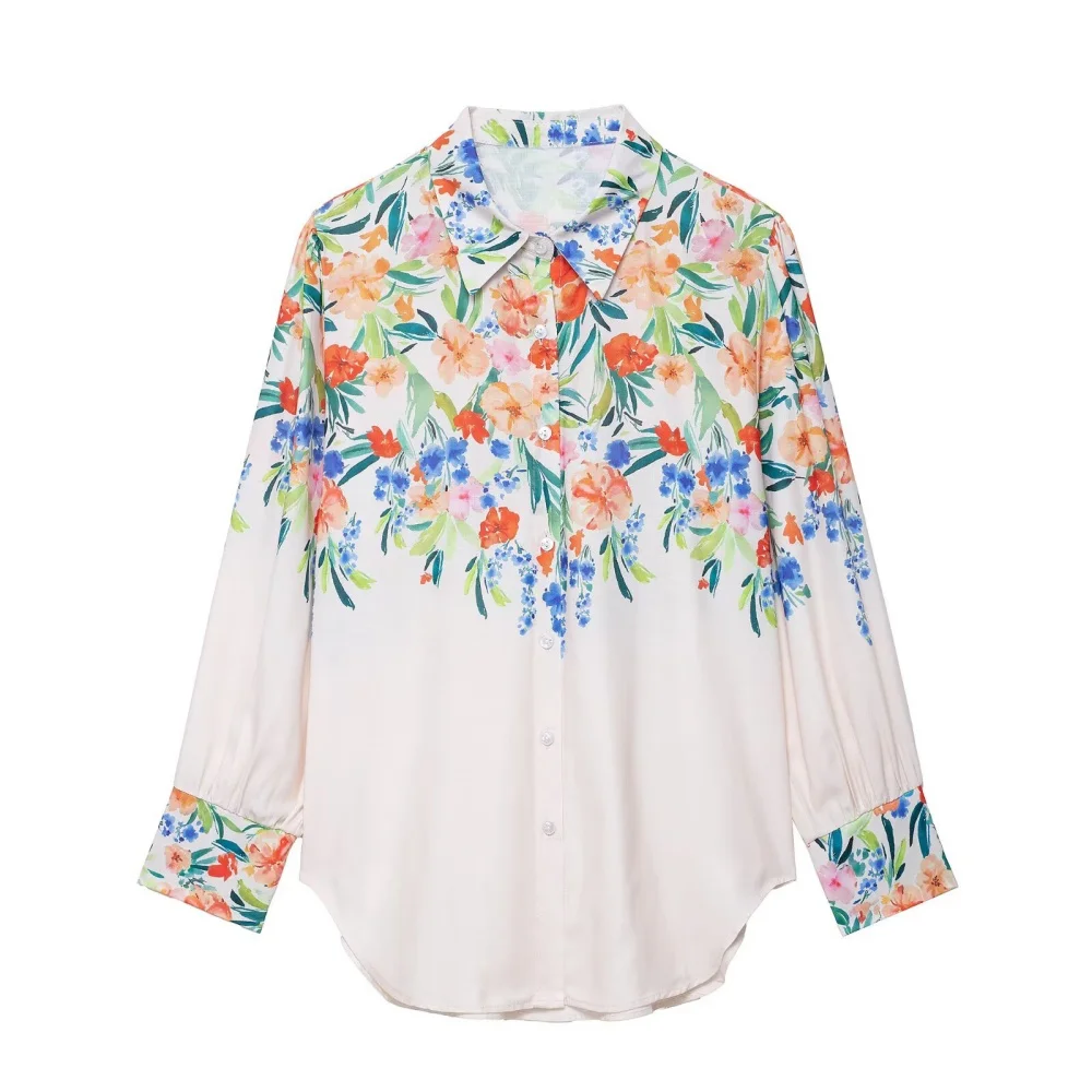 Women's Floral Printed Women's Shirts and Pants Spring/Summer New Product Casual Women's Clothing