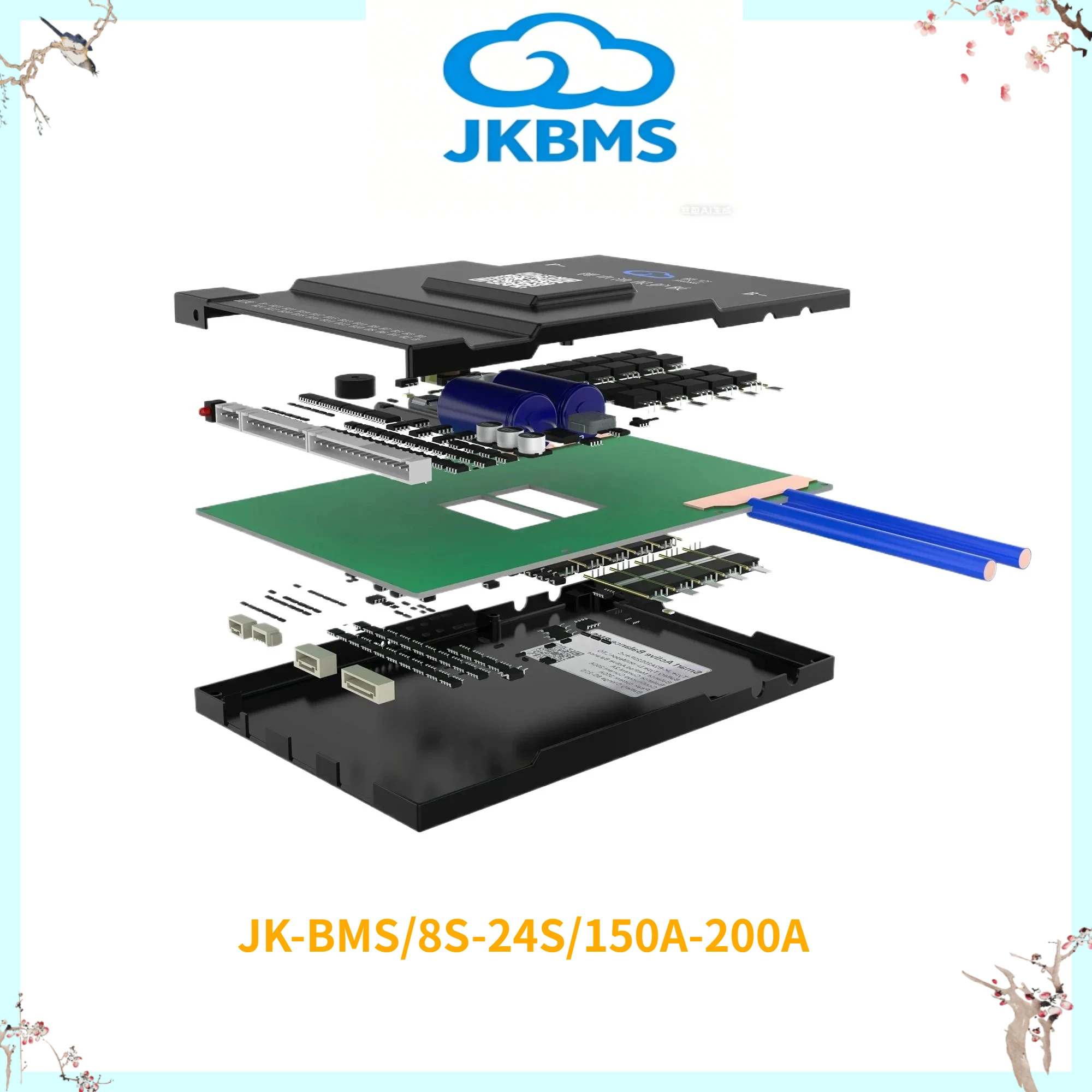 JIKONG Jk Bms BD6A24S20P Active Balance Bms 8S 10S 12S 16S 17S 20S 24S Smart Bms 60A 100A 150A 200A Lifepo4 Li-Ion Lto BatteryTC view 4