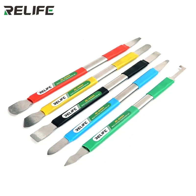 RELIFE RL-049A Double-headed Multi-function Prying Knife for Iphone Android Remove The Glass Back Cover Tin Scraping Knife