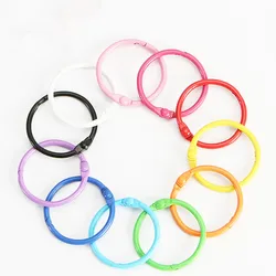 20pcs 30mm KeyRing Colorful Open Ring Buckle Keychain Connector Clasps For Diy Jewelry Making Supplies Key Chain Accessories