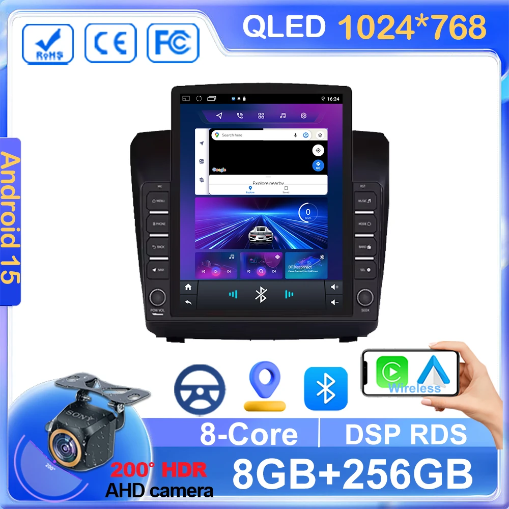 Android 15 carplay rádio do carro multimídia para chevrolet trailblazer 2012 - 2016 s-10 s10 colorado para isuzu d-max dmax estéreo 2din