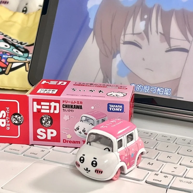 1/64 kawayi Chiikawa Hachiware Usagi ألعاب مصنوعة من خليط معدني سيارة لعبة سيارة دييكاست نموذج معدني هدية للأطفال