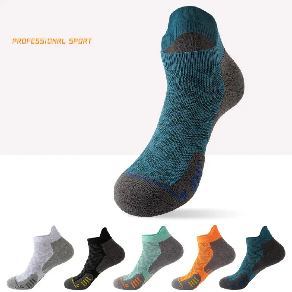 Comfortable Mesh Men Sports Short Ankle Socks Elastic Anti-slip Men's Running Short Tube Socks Anti-sweat Breathable Cycling