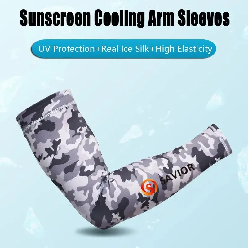 1 Pair of Cooling Arm Sleeves for Uv Sun Protection Outdoor Men's and Women's Sports