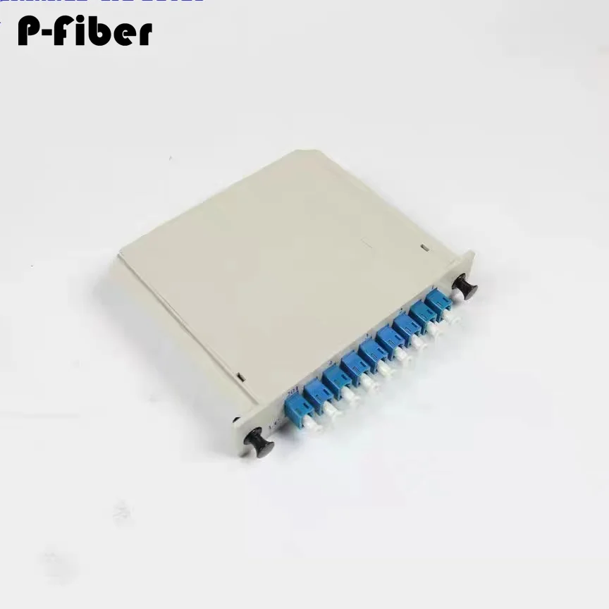 

opitcal fiber splitter 1x8 5pcs LXG 8 cores bundle pigtail LC UPC fiber optic plug in coupler