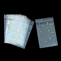 50pcs Laser Self Sealing Plastic Bag Colorful Holographic Jewelry Bag for Necklace Bracelet Jewelry Gift Packag Storage Bags