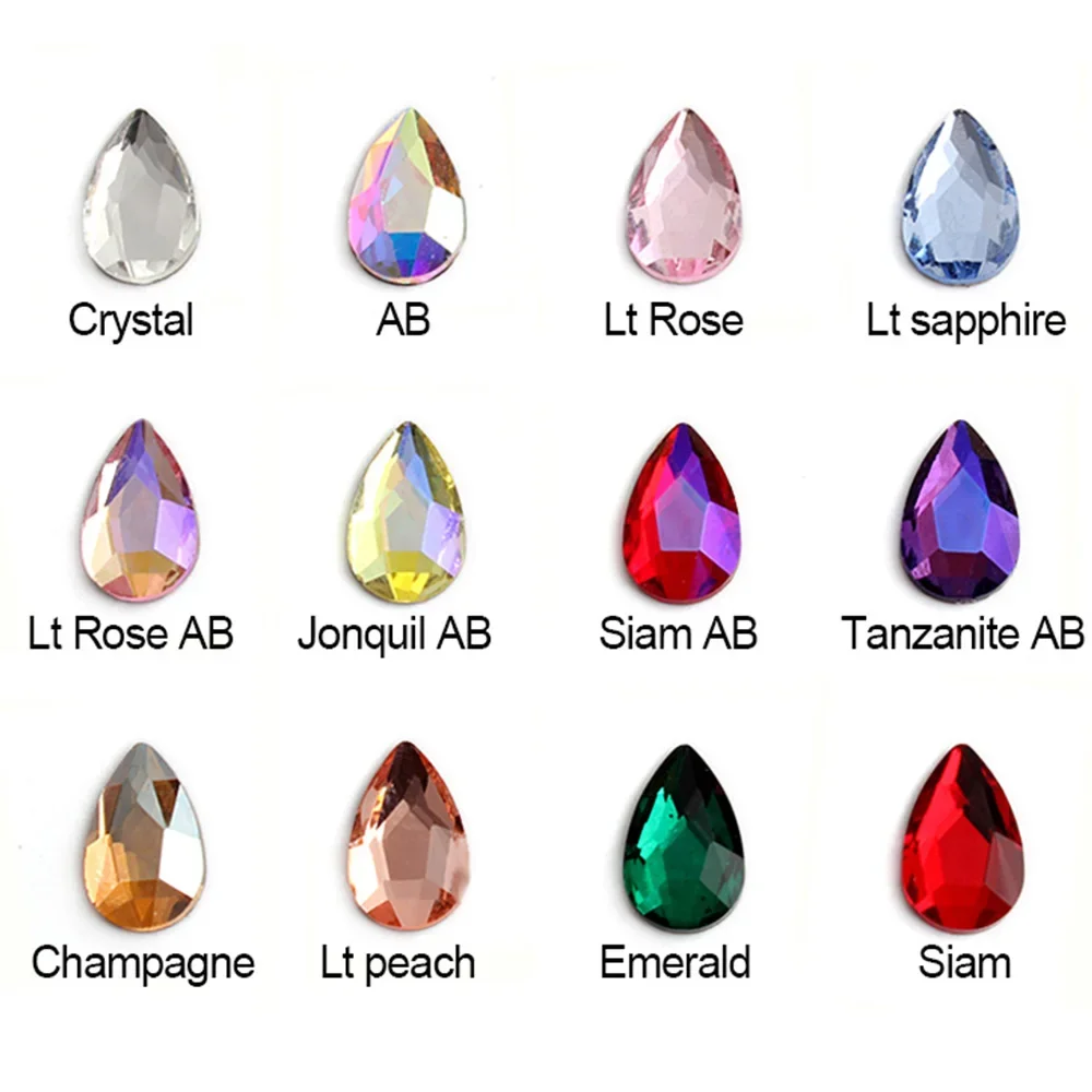 30/100Pcs Crystal N… - image
