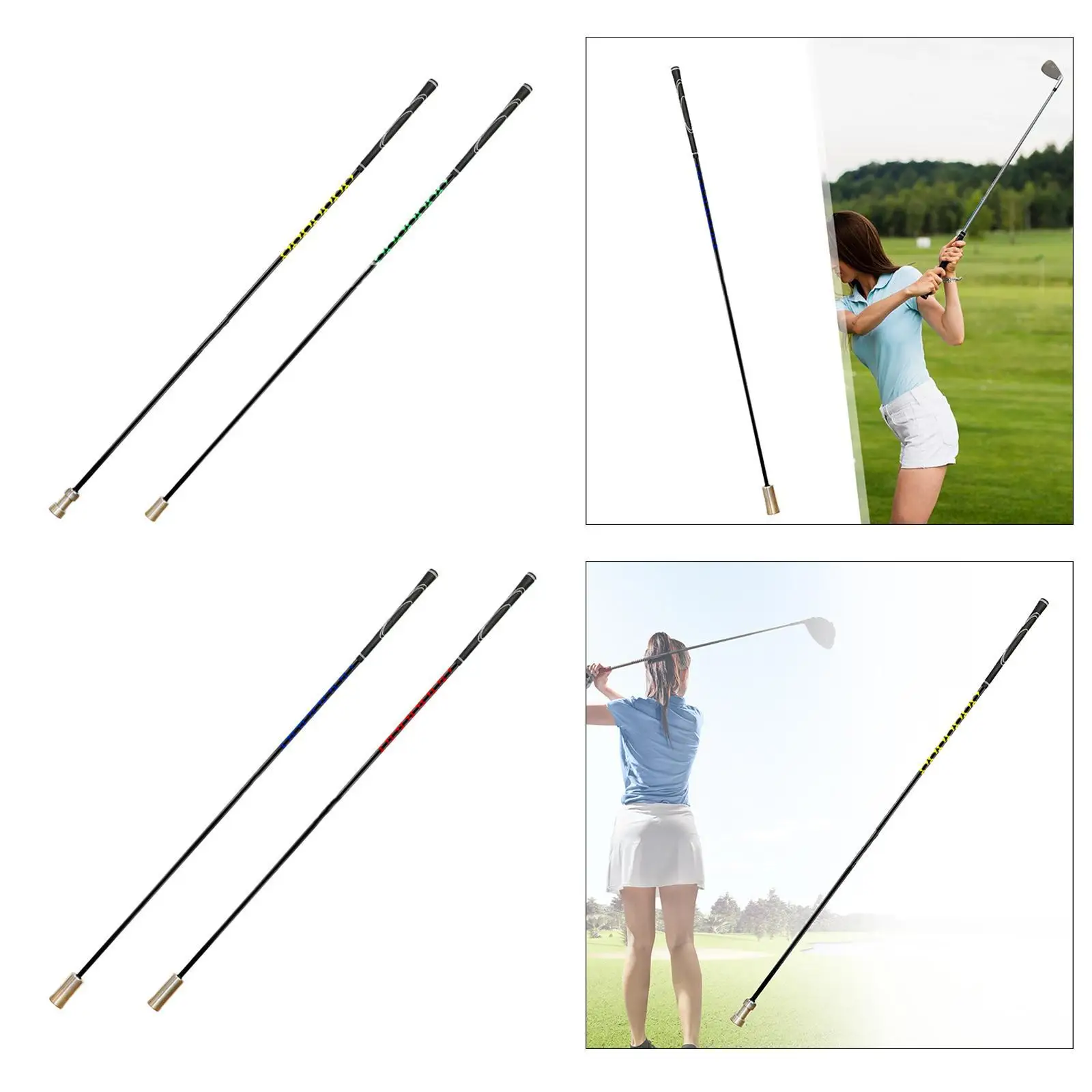 

Golf Swing Trainer Stainless Steel Fiberglass Warm Up Stick Golf Supplies for Indoor Backyard Outdoor Practice