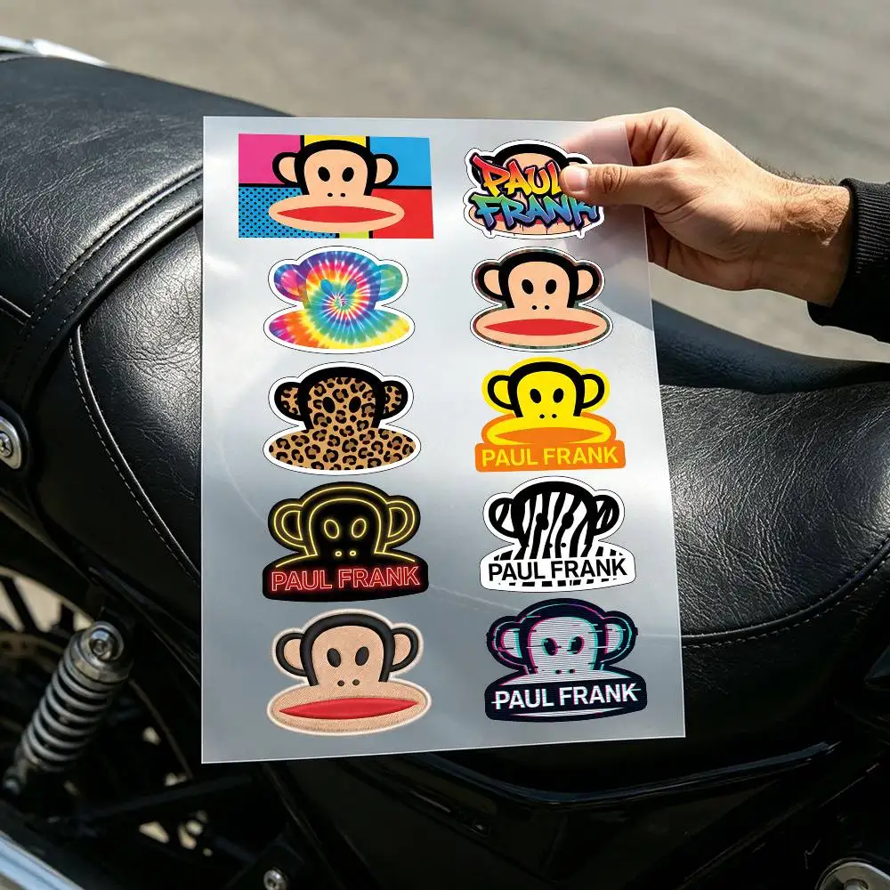 Cartoon Big Mouth Colorful Ape Monkey Decal Graffiti Sticker Waterproof PVC Decals for Car Motorcycle Skateboard Helmet Notebook