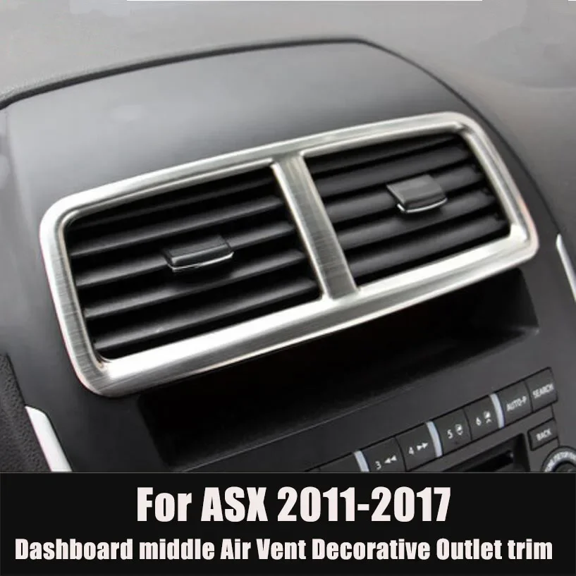 Car-styling Stainless Steel air vent decorative frame trim sticker case for Mitsubishi ASX 2011-2017,auto Accessories