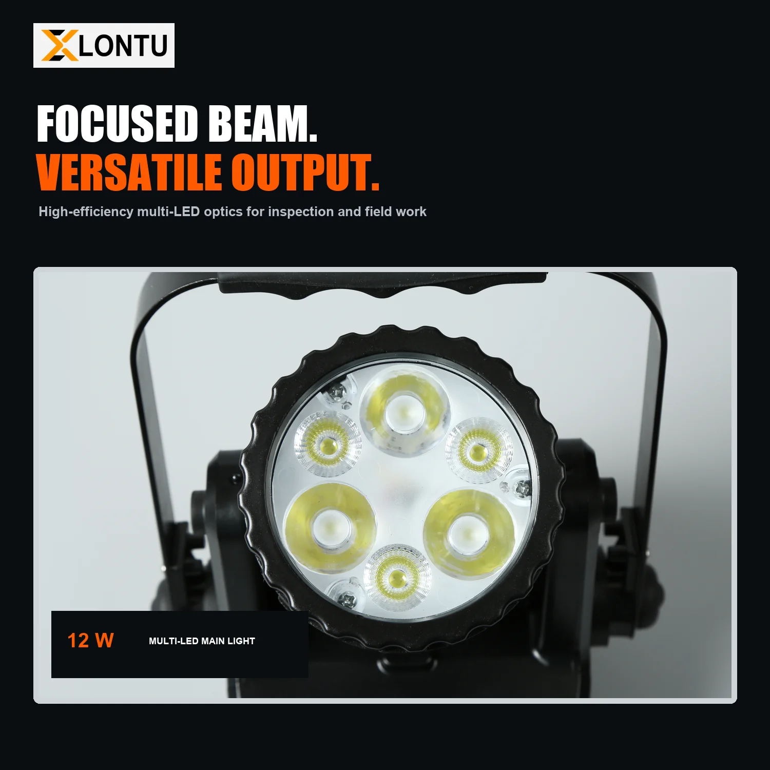 LONTU DBR-106B Explosion-Proof Searchlight Rechargeable 5000mAh 10h 24h IP66 Magnetic Mount 1.65kg Hazardous Area