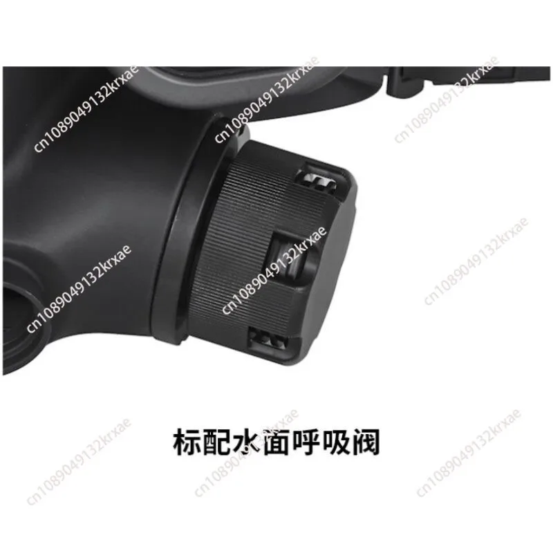 Full Face Diving Mask Scuba Diving Comprehensive Mirror All Black Professional Submersible Equipment