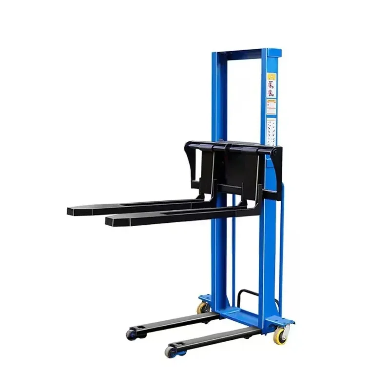 1 Ton Electric Truck-Mounted Forklift, Automatic Portable Self-Lifting Cargo Loader for Van Freight