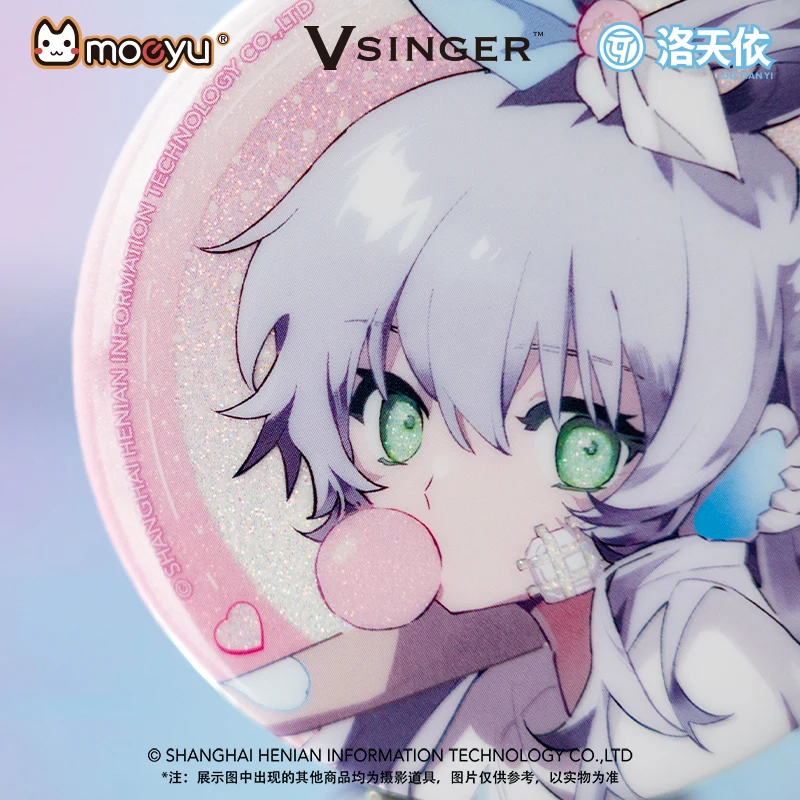 Moeyu V -SINGER Luo Tian Yi Distintivo Figura Anime Distintivi Vocaloid Spille Cosplay Accessori Simpatico Cartone Animato per Borsa