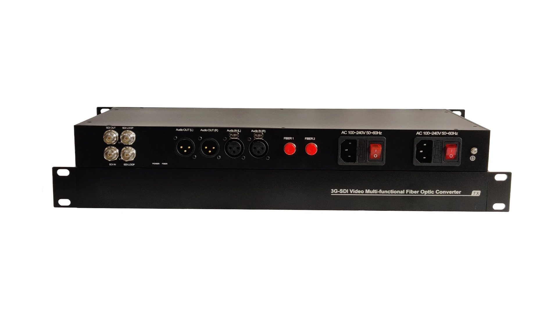 

Video Fiber Transceiver 3G SDI + XLR Audio over Fiber Converter