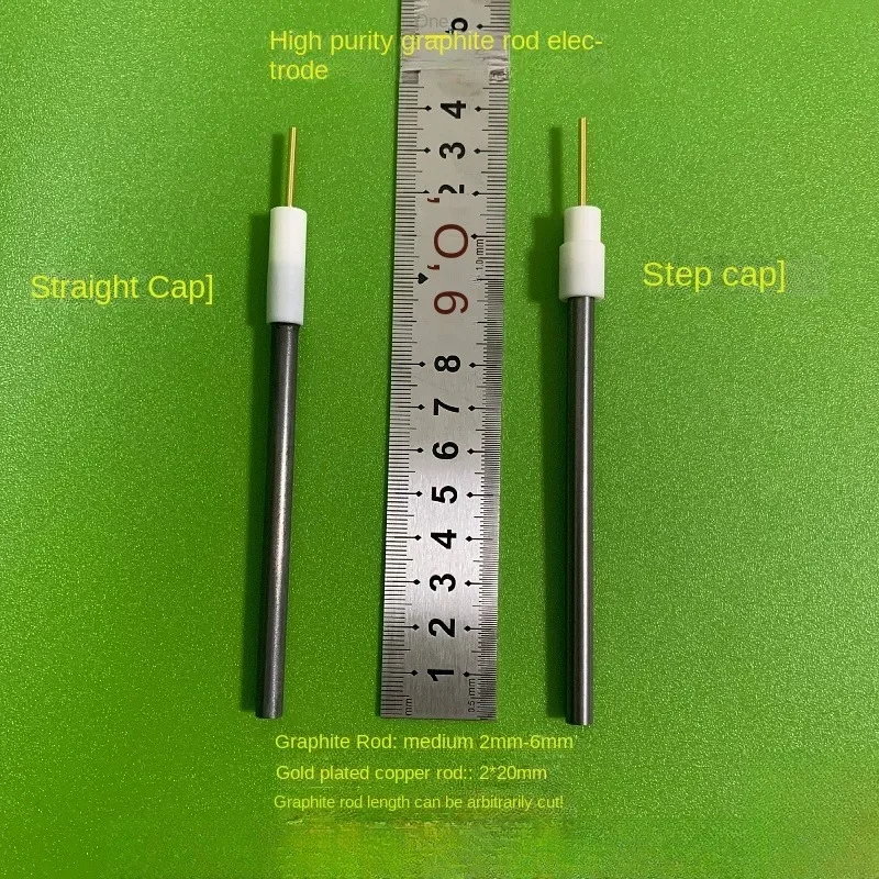 High Purity 3mm Graphite Electrode With 6mm*75mm Ptfe Graphite Rod