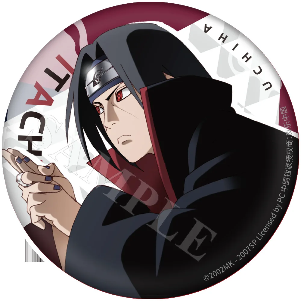 Naruto Uchiha Sasuke Sakura Hitana Kakashi Itachi Orochimaru Otobi China Officiële Autorisatie Battle Serie Cosplay Badge