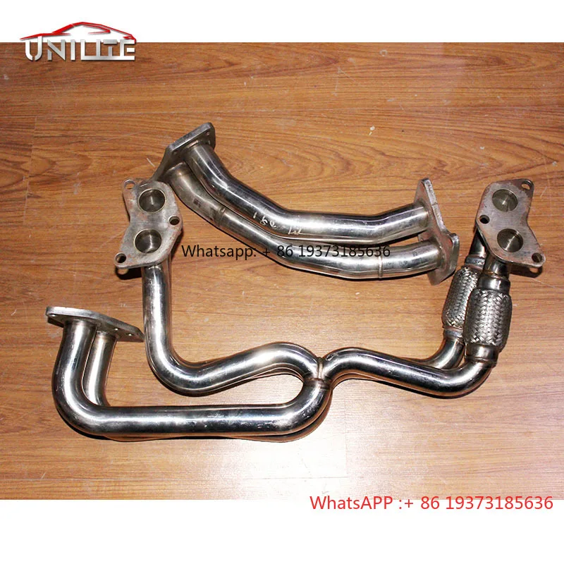 Turbo Equal Length Exhaust Manifold Header and up Pipe FITS 02-07 SU-BA-RU  Impreza WRX/STi