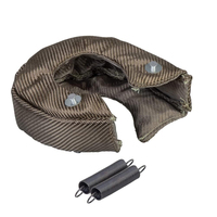 Car T3 Turbo Cover Charger Protection Insulation Wrap Heat Shield High Temperature Blanket Titanium Fiber Motorcycle Accessories