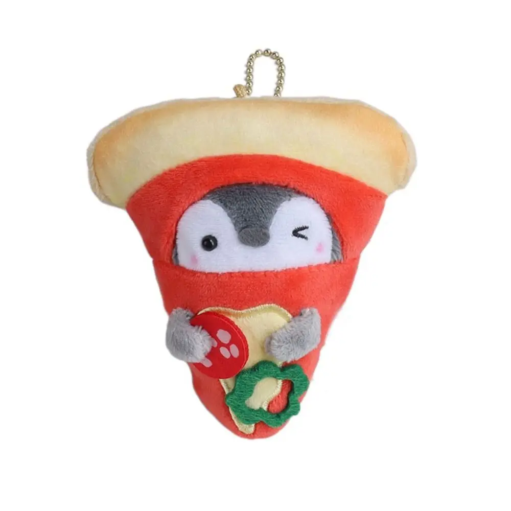 

Soft Pizza Penguin Plush Keychain Cartoon Plush Stuffed Croissant Penguin Doll Pendant Pineapple Bread Toys
