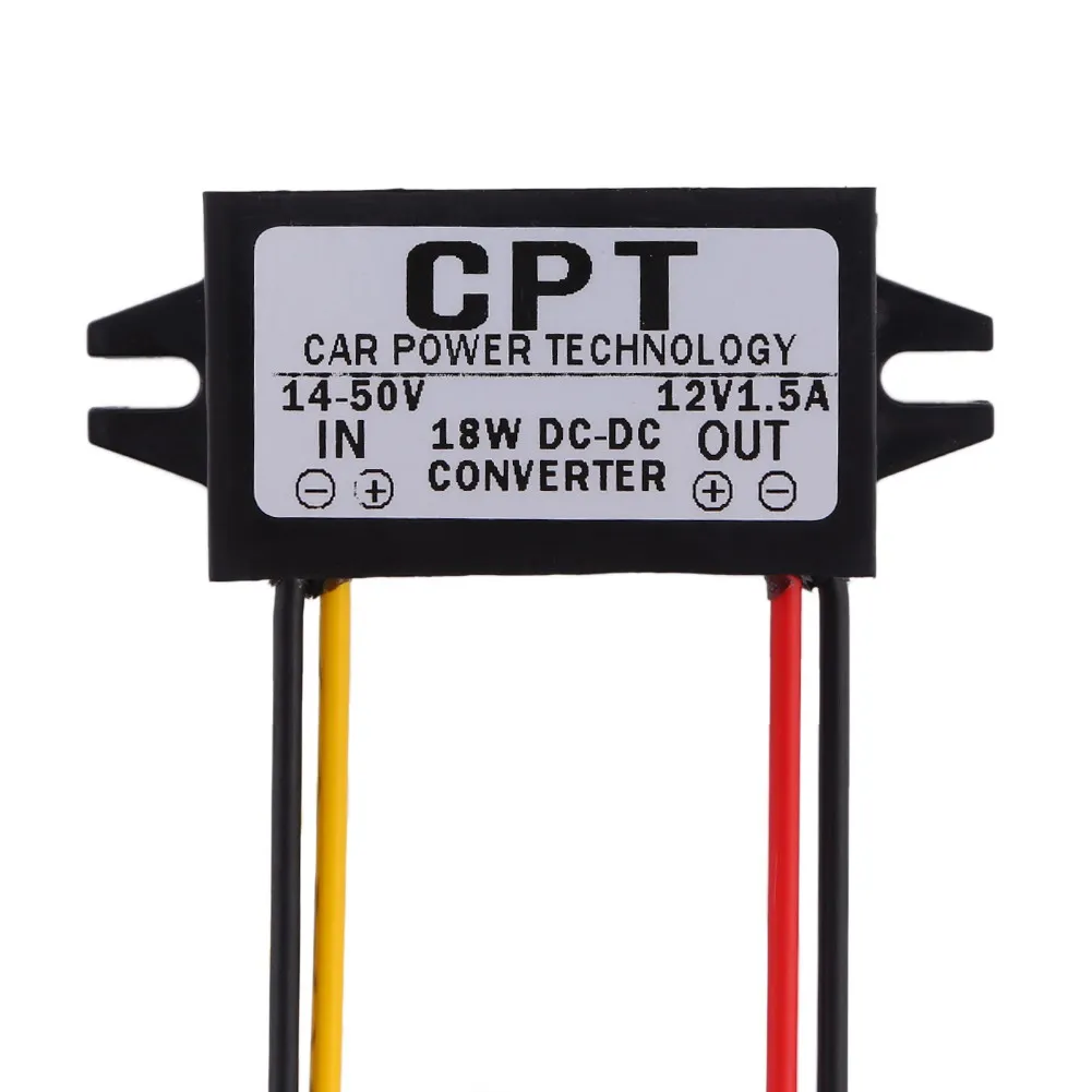 Convertidor de 14-50V a 12V CC protección contra sobrecarga DC 14-50V a 12V regulador convertidor de voltaje de alta eficiencia para dispositivo de coche