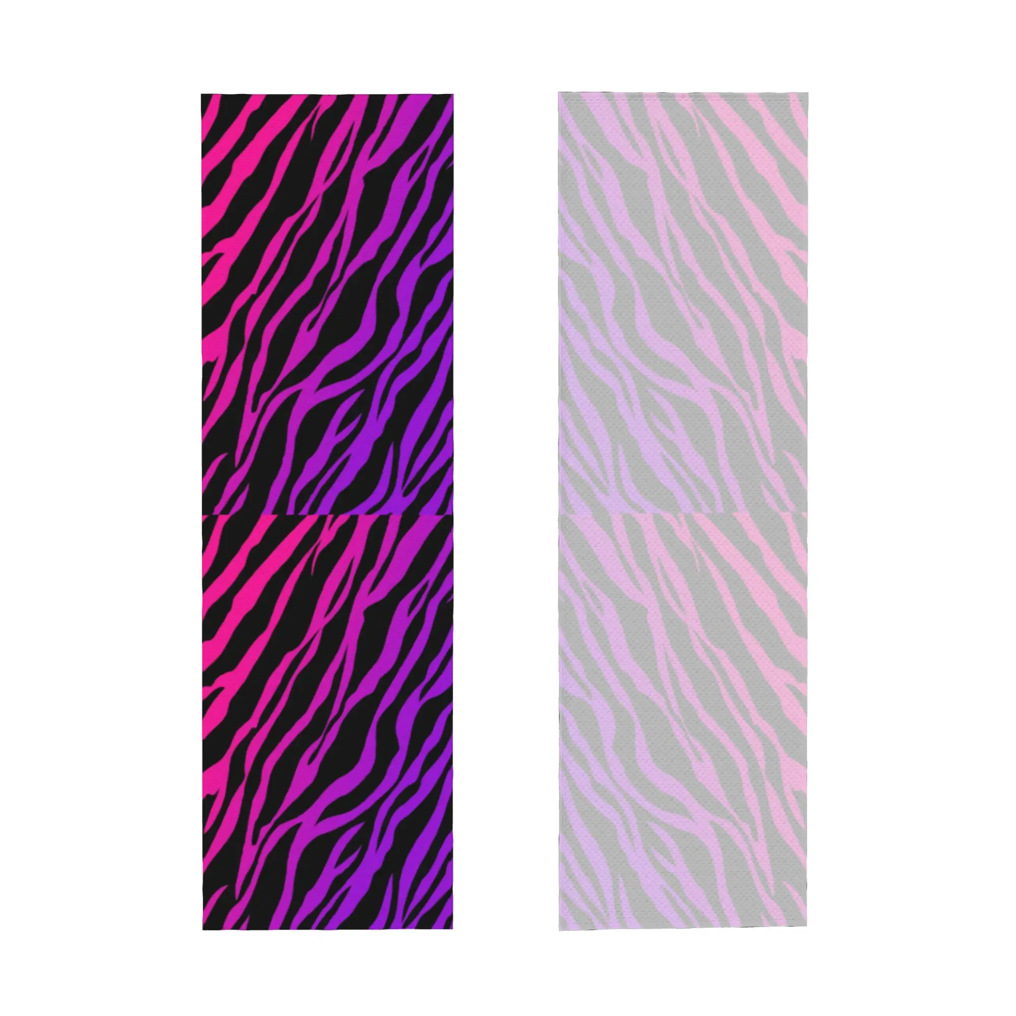 Purple Zebra Print Pattern Cold Exercise Towel Face Towel Quick Drying  Yoga Breathable Cold Towel