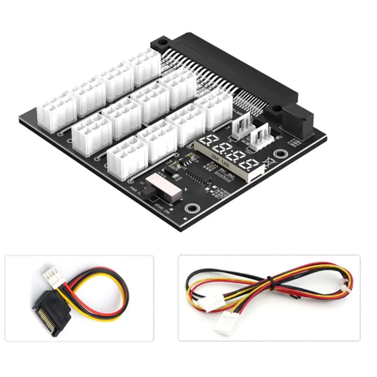 NEW FACTORY~12 Ports PCIe 6Pin Connector Breakout Board Synchronization for 1100W 2000W 2400W 750W 1600W Server PSU
