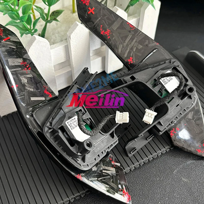 

Красные кованые карбоновые подрулевые лепестки для руля Volkswagen Golf 7 GTI R GTE GTD 2015-2020 и модели Polo GTI DSG