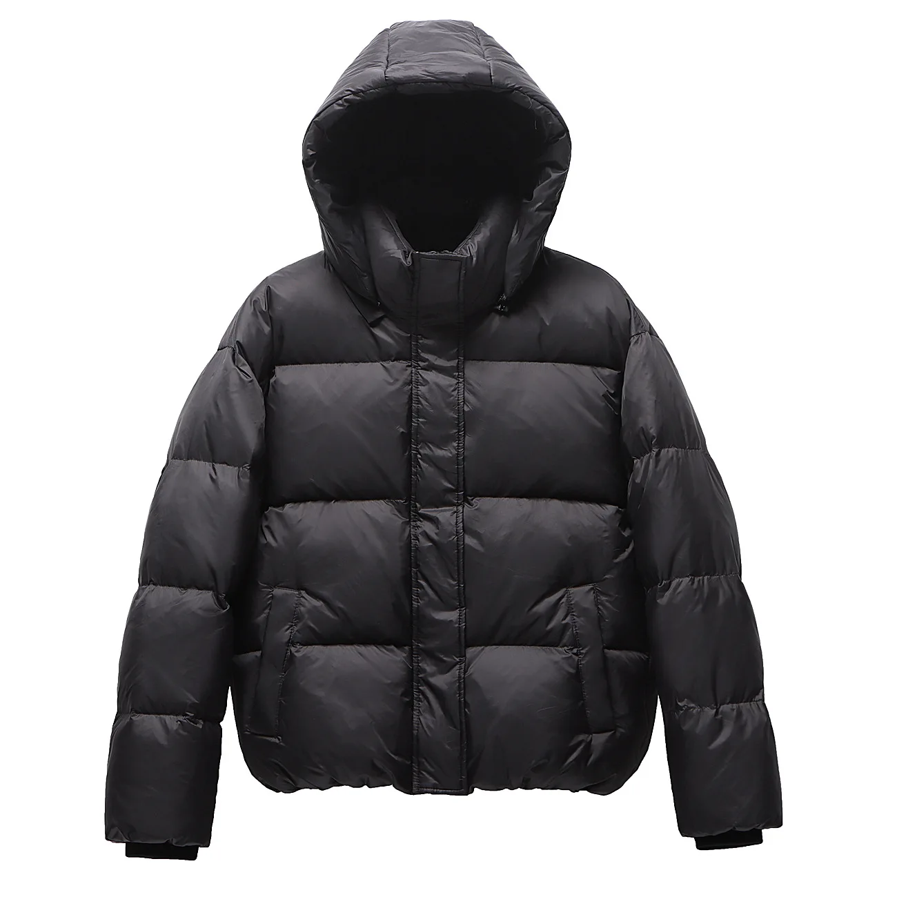 Nuove donne piumino corto piumino invernale spesso piumino d'anatra bianca moda tuta sportiva nera senртка зимня ж dik prz JK-259