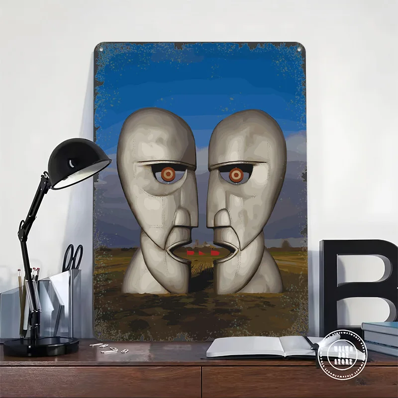 Pink Floyd The Division Bell Artwork Tinplate Poster Customized Wall Art Vintage Retro Metal Signs for Decoration At Home Decor